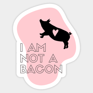 Veggie Funny Vegan Gift Love Pig Sticker